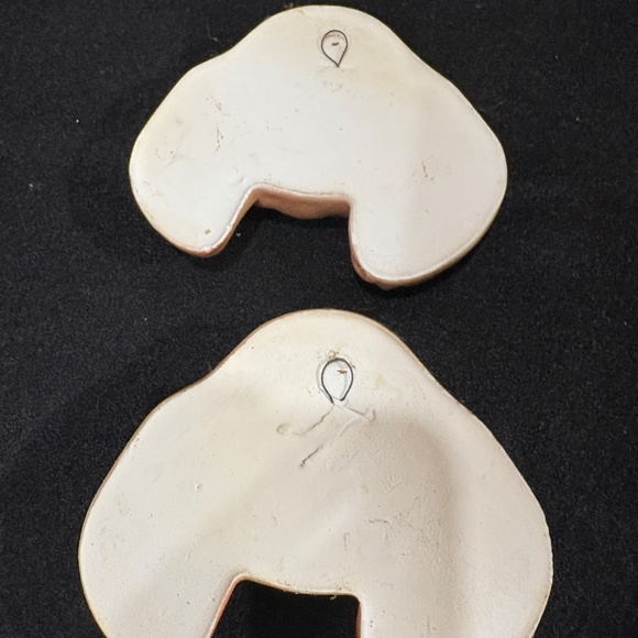 1950s Cocker Spaniel Dog Heads Chalkware Wall Plaques Miller Studios - Picture 3 of 4